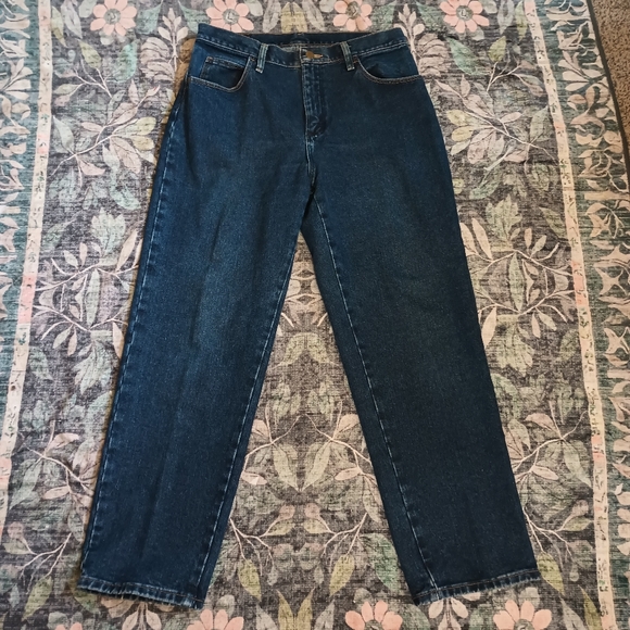 Wrangler Denim - Vtg Wrangler Blues Womens Mom Jeans 10X30 Dark  High Rise Retro 90s Cowgirl